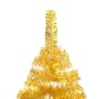 Árbol de Navidad preiluminado con luces y bolas dorado 210 cm de vidaXL, Arboles de navidad - Ref: Foro24-3077606, Precio: 12...