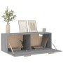 Wall-mounted plywood gray Sonoma wardrobe 100x36.5x35 cm by vidaXL, Lockers and storage cabinets - Ref: Foro24-817610, Price:...