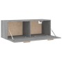 Wall-mounted plywood gray Sonoma wardrobe 100x36.5x35 cm by vidaXL, Lockers and storage cabinets - Ref: Foro24-817610, Price:...