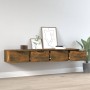 Wall cabinets 2 units smoked oak plywood 68x30x20 cm by vidaXL, Shelves and shelves - Ref: Foro24-3115897, Price: 94,34 €, Di...