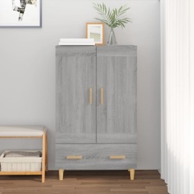 Sonoma gray plywood tall sideboard 70x31x115 cm by vidaXL, Sideboards - Ref: Foro24-817484, Price: 76,24 €, Discount: %