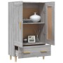 Aparador alto de madera contrachapada gris Sonoma 70x31x115 cm de vidaXL, Aparadores - Ref: Foro24-817484, Precio: 76,24 €, D...