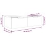 Wall cabinets 2 units smoked oak plywood 68x30x20 cm by vidaXL, Shelves and shelves - Ref: Foro24-3115897, Price: 94,34 €, Di...