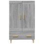 Aparador alto de madera contrachapada gris Sonoma 70x31x115 cm de vidaXL, Aparadores - Ref: Foro24-817484, Precio: 76,24 €, D...