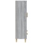 Aparador alto de madera contrachapada gris Sonoma 70x31x115 cm de vidaXL, Aparadores - Ref: Foro24-817484, Precio: 76,24 €, D...