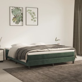 Colchón muelles ensacados terciopelo verde oscuro 180x200x20 cm de vidaXL, Colchones - Ref: Foro24-347851, Precio: 262,99 €, ...