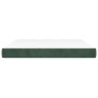 Colchón muelles ensacados terciopelo verde oscuro 180x200x20 cm de vidaXL, Colchones - Ref: Foro24-347851, Precio: 257,62 €, ...