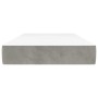 Colchón de muelles ensacados terciopelo gris claro 80x200x20 cm de vidaXL, Colchones - Ref: Foro24-347688, Precio: 122,22 €, ...