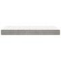 Colchón de muelles ensacados terciopelo gris claro 80x200x20 cm de vidaXL, Colchones - Ref: Foro24-347688, Precio: 131,87 €, ...