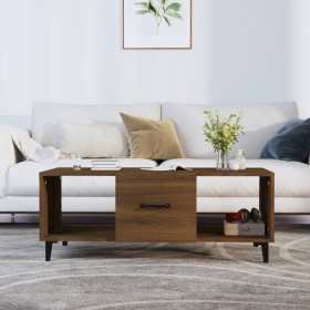 Oak brown plywood coffee table 102x50x40 cm by vidaXL, Coffee table - Ref: Foro24-817530, Price: 64,99 €, Discount: %