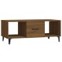 Oak brown plywood coffee table 102x50x40 cm by vidaXL, Coffee table - Ref: Foro24-817530, Price: 64,41 €, Discount: %