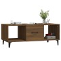 Oak brown plywood coffee table 102x50x40 cm by vidaXL, Coffee table - Ref: Foro24-817530, Price: 64,41 €, Discount: %