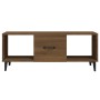 Oak brown plywood coffee table 102x50x40 cm by vidaXL, Coffee table - Ref: Foro24-817530, Price: 64,41 €, Discount: %