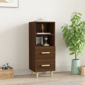 Brown oak plywood sideboard 34.5x34x90 cm by vidaXL, Sideboards - Ref: Foro24-817416, Price: 47,19 €, Discount: %