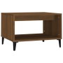 Mesa de centro madera contrachapada marrón roble 60x50x40 cm de vidaXL, Mesas de centro - Ref: Foro24-817524, Precio: 36,09 €...