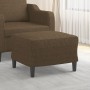 Brown fabric footstool 60x50x41 cm by vidaXL, Ottomans - Ref: Foro24-349282, Price: 61,31 €, Discount: %