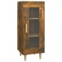 Aparador madera de ingeniería roble ahumado 34,5x34x90 cm de vidaXL, Aparadores - Ref: Foro24-817426, Precio: 64,17 €, Descue...