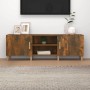 Smoked oak plywood TV cabinet 150x30x30 cm by vidaXL, TV Furniture - Ref: Foro24-817501, Price: 78,99 €, Discount: %