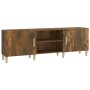 Smoked oak plywood TV cabinet 150x30x30 cm by vidaXL, TV Furniture - Ref: Foro24-817501, Price: 78,99 €, Discount: %