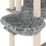 Cat scratching post with light gray sisal posts 191 cm by vidaXL, Cat furniture - Ref: Foro24-171595, Price: 108,62 €, Discou...