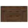 Brown oak plywood 3-piece sideboard set by vidaXL, Sideboards - Ref: Foro24-3115827, Price: 171,57 €, Discount: %