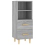 Sonoma gray plywood sideboard 34.5x34x90 cm by vidaXL, Sideboards - Ref: Foro24-817415, Price: 57,41 €, Discount: %