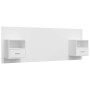 White plywood headboard with side tables by vidaXL, Headboards and footboards - Ref: Foro24-3115692, Price: 137,99 €, Discoun...