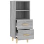 Aparador de madera contrachapada gris Sonoma 34,5x34x90 cm de vidaXL, Aparadores - Ref: Foro24-817415, Precio: 57,41 €, Descu...