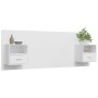 White plywood headboard with side tables by vidaXL, Headboards and footboards - Ref: Foro24-3115692, Price: 137,99 €, Discoun...