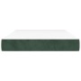 Colchón muelles ensacados terciopelo verde oscuro 120x200x20 cm de vidaXL, Colchones - Ref: Foro24-347771, Precio: 175,99 €, ...