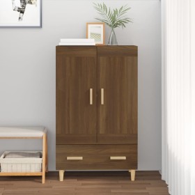 Tall brown oak plywood sideboard 70x31x115 cm by vidaXL, Sideboards - Ref: Foro24-817485, Price: 66,99 €, Discount: %