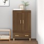 Tall brown oak plywood sideboard 70x31x115 cm by vidaXL, Sideboards - Ref: Foro24-817485, Price: 85,32 €, Discount: %