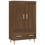 Aparador alto de madera contrachapada marrón roble 70x31x115 cm de vidaXL, Aparadores - Ref: Foro24-817485, Precio: 85,32 €, ...