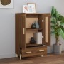 Tall brown oak plywood sideboard 70x31x115 cm by vidaXL, Sideboards - Ref: Foro24-817485, Price: 85,32 €, Discount: %