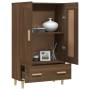 Tall brown oak plywood sideboard 70x31x115 cm by vidaXL, Sideboards - Ref: Foro24-817485, Price: 85,32 €, Discount: %