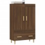 Aparador alto de madera contrachapada marrón roble 70x31x115 cm de vidaXL, Aparadores - Ref: Foro24-817485, Precio: 85,32 €, ...