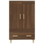 Aparador alto de madera contrachapada marrón roble 70x31x115 cm de vidaXL, Aparadores - Ref: Foro24-817485, Precio: 85,32 €, ...