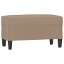 Banco de cuero sintético color capuchino 70x35x41 cm de vidaXL, Bancos - Ref: Foro24-349396, Precio: 57,67 €, Descuento: %