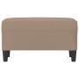 Banco de cuero sintético color capuchino 70x35x41 cm de vidaXL, Bancos - Ref: Foro24-349396, Precio: 57,67 €, Descuento: %