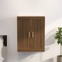 Engineered wood brown oak wall cabinet 69.5x32.5x90 cm by vidaXL, Shelves and shelves - Ref: Foro24-817395, Price: 62,91 €, D...