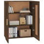 Engineered wood brown oak wall cabinet 69.5x32.5x90 cm by vidaXL, Shelves and shelves - Ref: Foro24-817395, Price: 62,91 €, D...