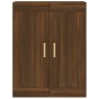 Engineered wood brown oak wall cabinet 69.5x32.5x90 cm by vidaXL, Shelves and shelves - Ref: Foro24-817395, Price: 62,91 €, D...