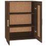 Engineered wood brown oak wall cabinet 69.5x32.5x90 cm by vidaXL, Shelves and shelves - Ref: Foro24-817395, Price: 62,91 €, D...