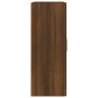 Engineered wood brown oak wall cabinet 69.5x32.5x90 cm by vidaXL, Shelves and shelves - Ref: Foro24-817395, Price: 62,91 €, D...