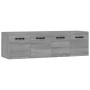 Armarios de pared 2 uds contrachapada gris sonoma 80x35x36,5 cm de vidaXL, Taquillas y armarios de almacenamiento - Ref: Foro...