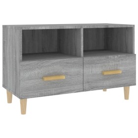 Sonoma gray engineered wood TV cabinet 80x36x50 cm by vidaXL, TV Furniture - Ref: Foro24-817490, Price: 64,34 €, Discount: %