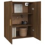 Wall-mounted hanging wardrobe in Sonoma oak, 69.5x34x90 cm by vidaXL, Sideboards - Ref: Foro24-817383, Price: 79,41 €, Discou...