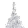 Árbol de Navidad preiluminado con luces y bolas plateado 210 cm de vidaXL, Arboles de navidad - Ref: Foro24-3077611, Precio: ...