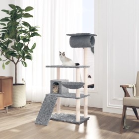 Cat scratcher with light gray sisal posts 131 cm by vidaXL, Cat furniture - Ref: Foro24-171604, Price: 59,39 €, Discount: %