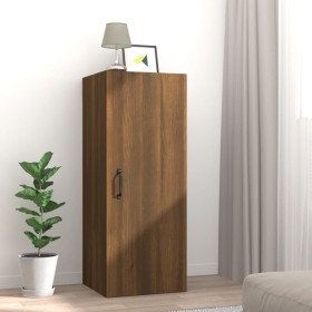 Oak brown engineered wood wall cabinet 34.5x34x90 cm by vidaXL, Shelves and shelves - Ref: Foro24-817443, Price: 45,98 €, Dis...